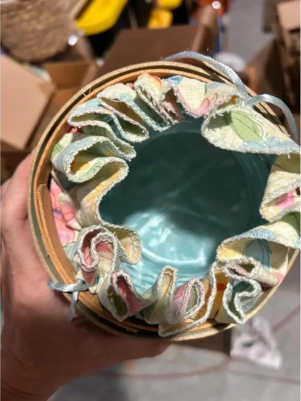 Longaberger basket combo pastel  colors